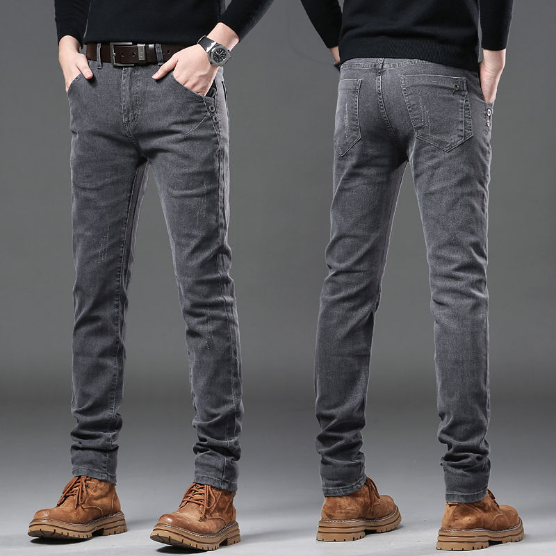New Pure Gray Korean Slim Jean - огляд і ціна Streetwear Brand Denim